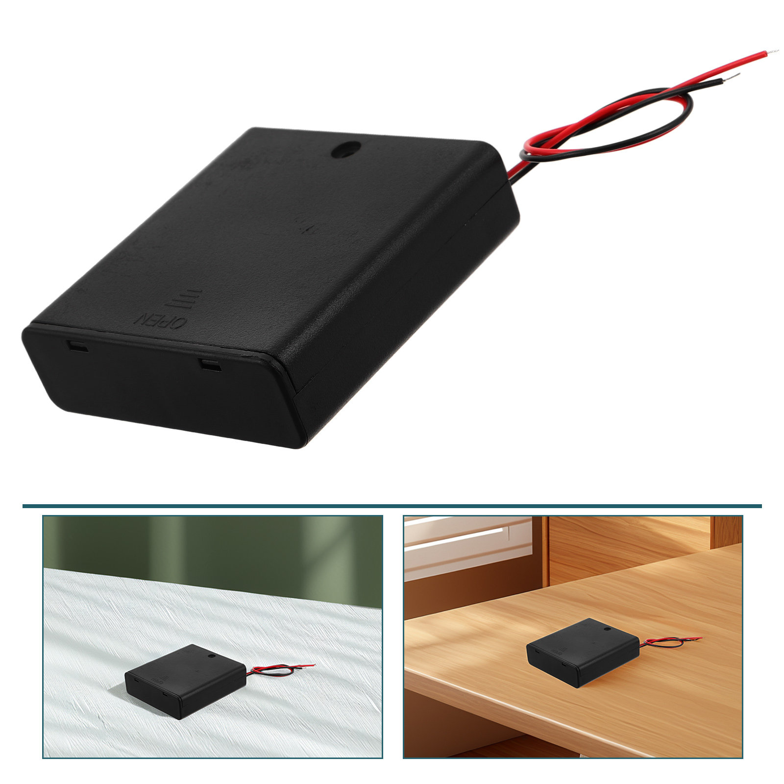 Diy Electronics Holder - Plastic 4 Aa Battery Holder 6V