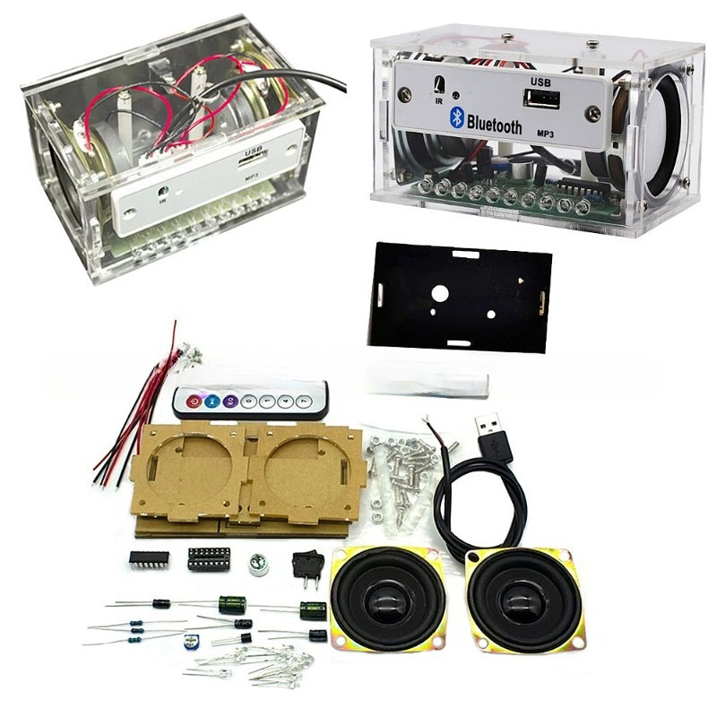 Diy Electronics Rack - DIY Bluetooth Speaker Electronic Kit Soldering