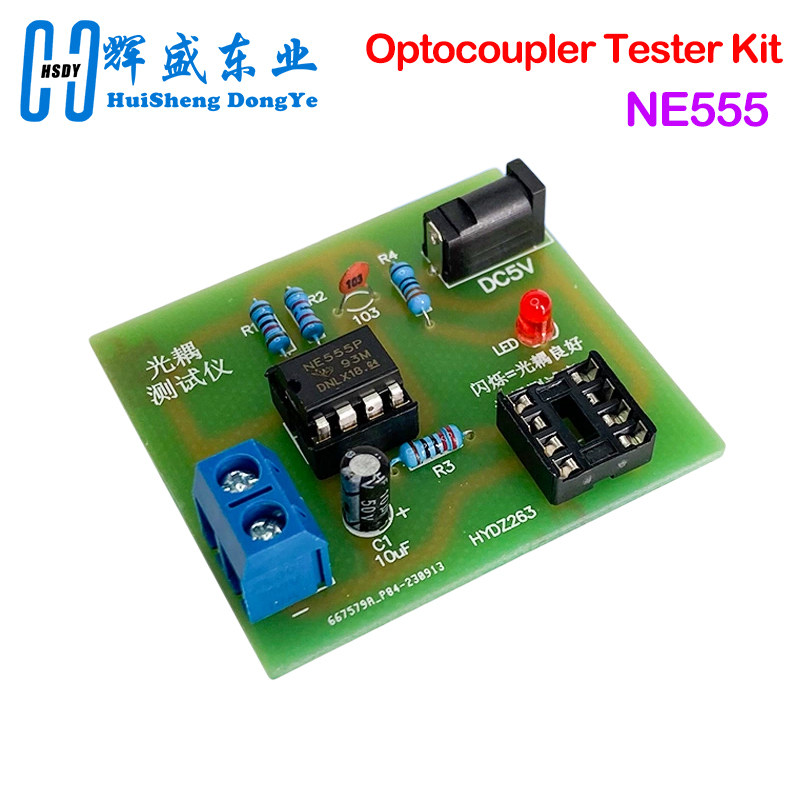 Diy Electronics Workbench - Optocoupler Tester Kit 555 Application Circuit