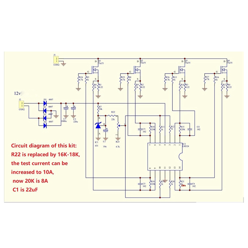 Diy Electronic Load - A46T DIY Kits 150W 10A Battery