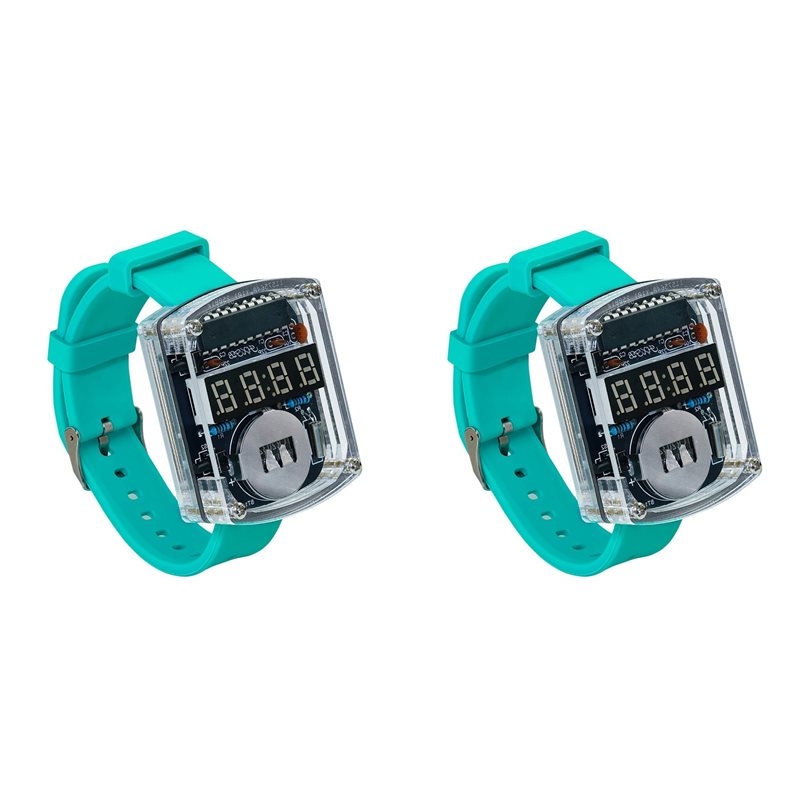 Diy Electronics Project Kit - 2X DIY Watch LED Watch Electronic