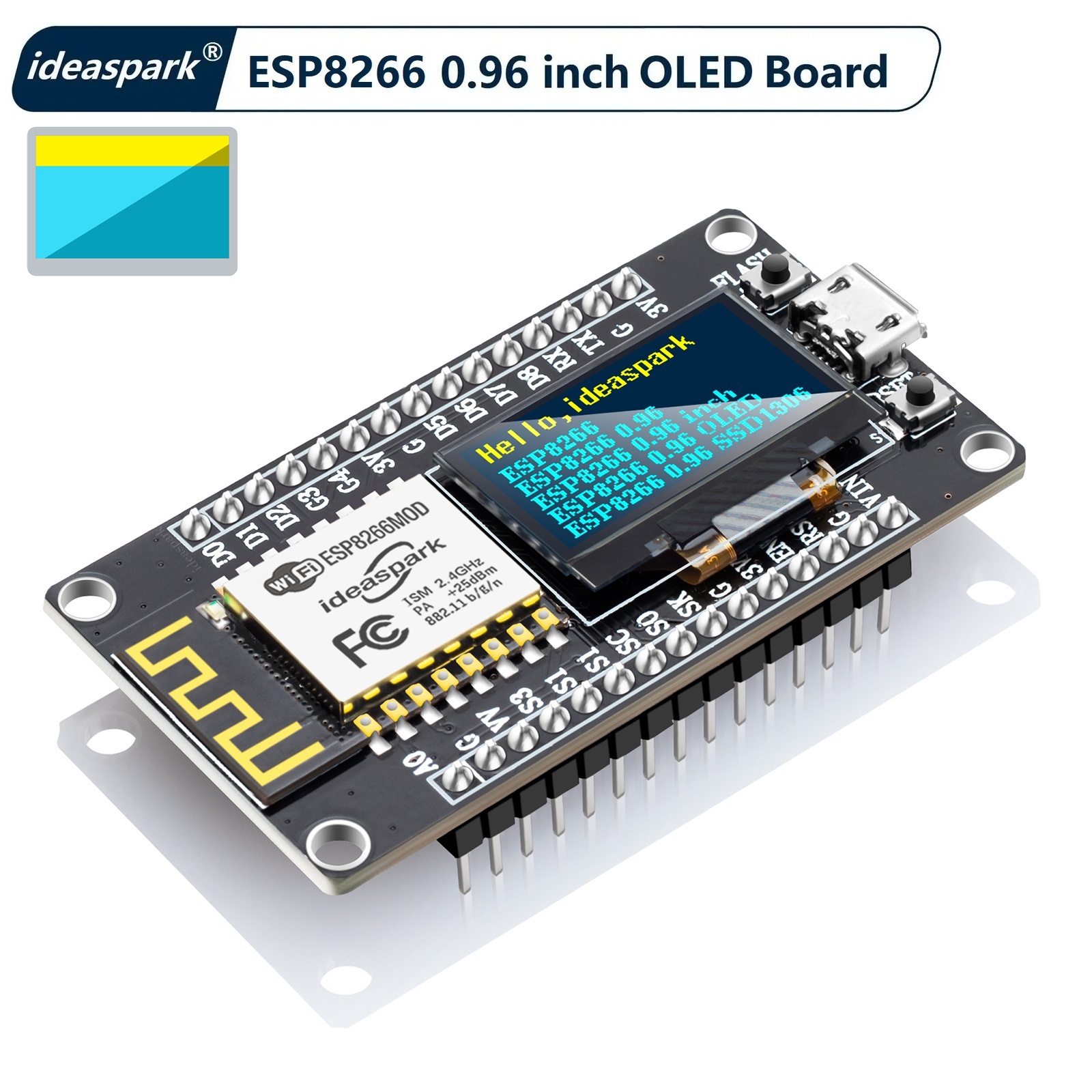 Arduino Uno Starter Kit - NodeMCU ESP8266 Development Board with 0.96‘’