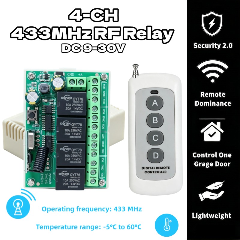 Rf 433Mhz Module - Universal Wireless Remote Control Switch DC