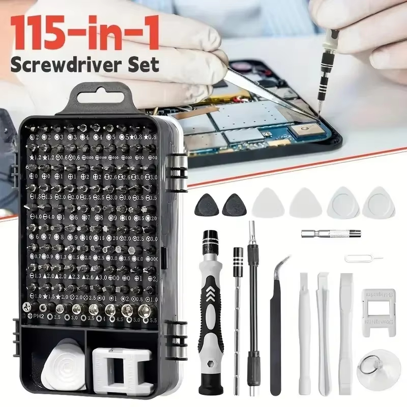 Diy Electronics Project Kit - 115-in-1 Precision Screwdriver Set with Magnetic