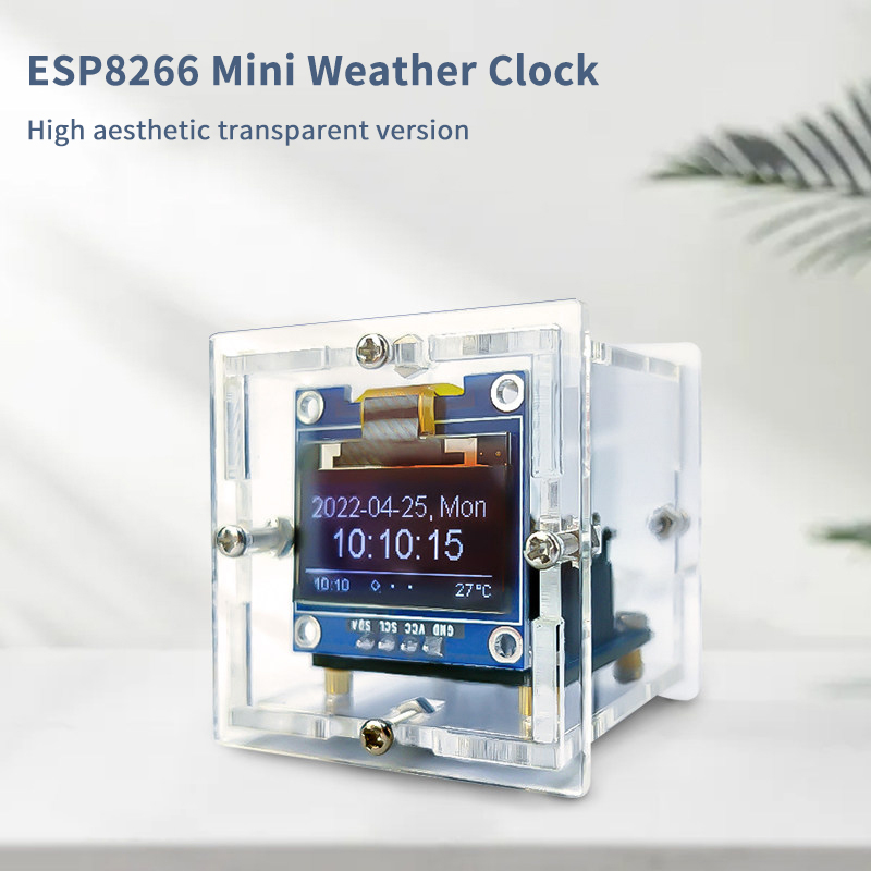 ESP8266 Mini Weather Clock Kit - đánh giá và giá Diy Electronics Project Kit