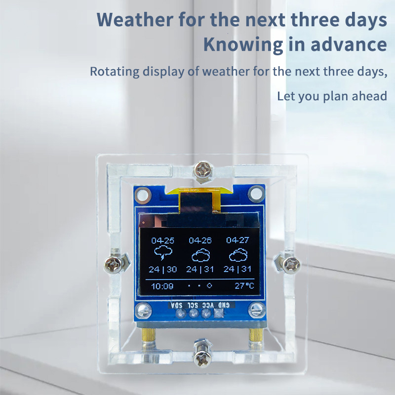 ESP8266 Mini Weather Clock Kit - đánh giá và giá Diy Electronics Project Kit