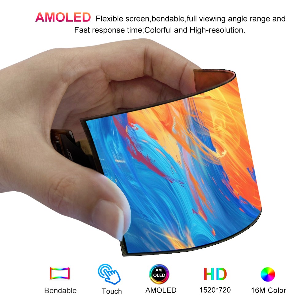 Wisecoco 5 Inch AMOLED Flexibl - đánh giá và giá Diy Wearable Electronics