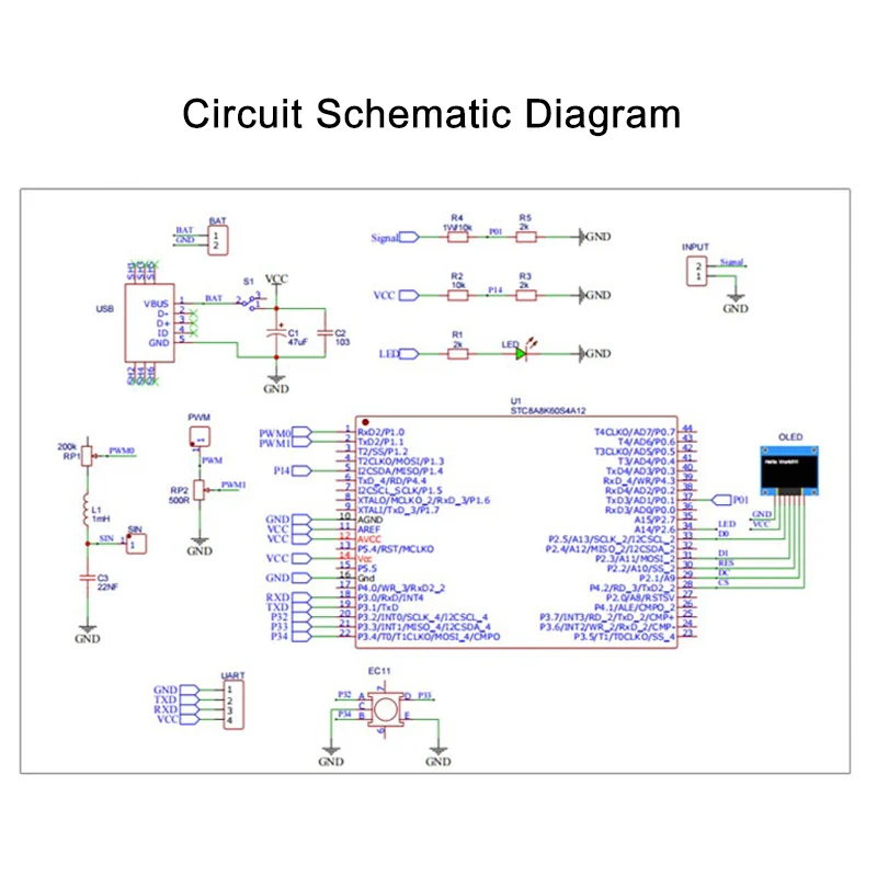 STC8K8A Microcontroller Kit DI - đánh giá và giá Oscilloscope Dso Mini