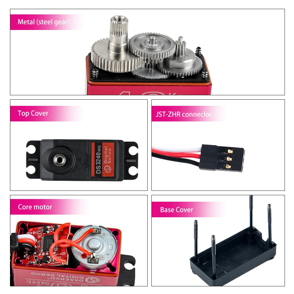 40KG Dsservo DS3240 Large Torq - đánh giá và giá Servo Motor Sg90