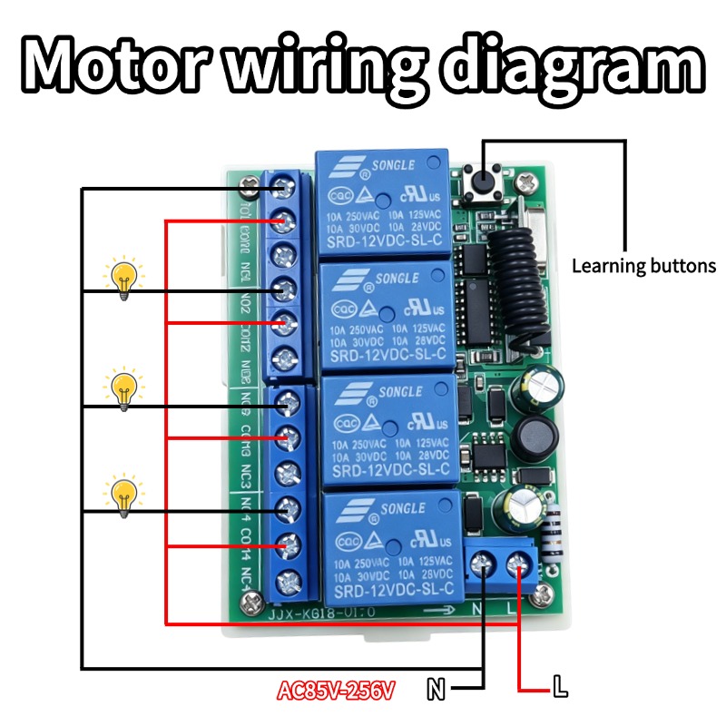 433 MHz AC 110V 220V 4CH RF Re - đánh giá và giá Rf 433Mhz Module
