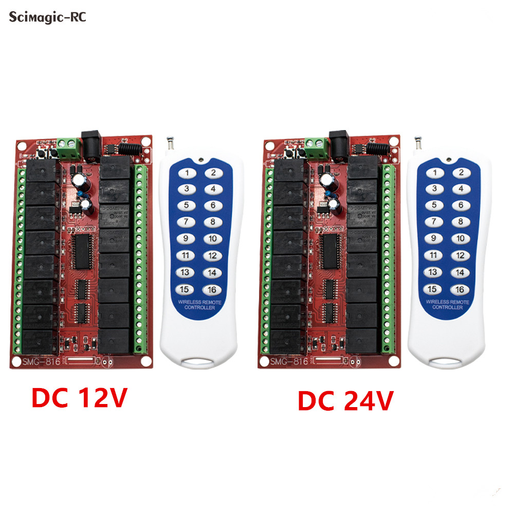 16CH 433MHz RF Wireless Remote - đánh giá và giá Rf 433Mhz Module