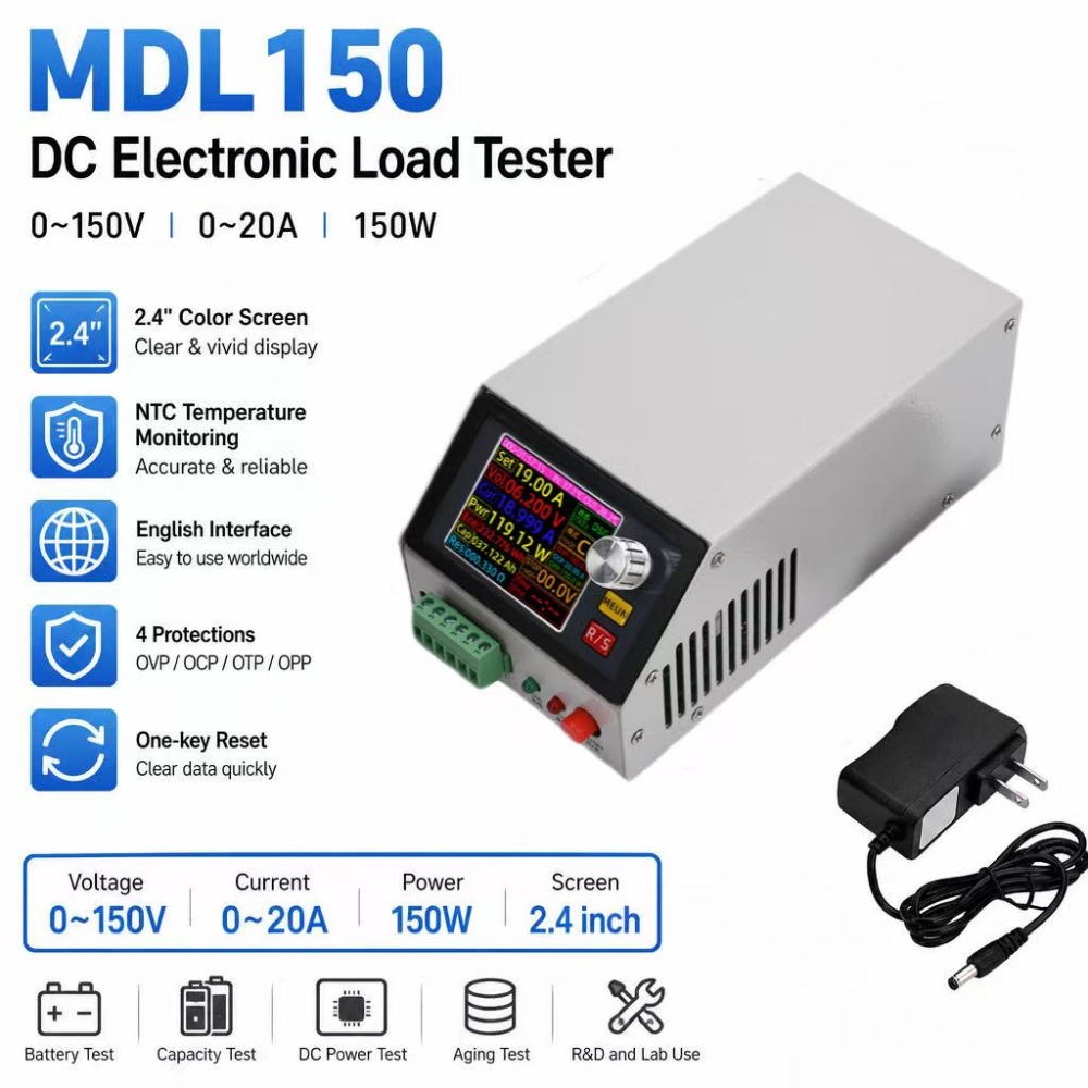 MDL150 DC 12V 2.4-inch Color S - đánh giá và giá Diy Electronic Load