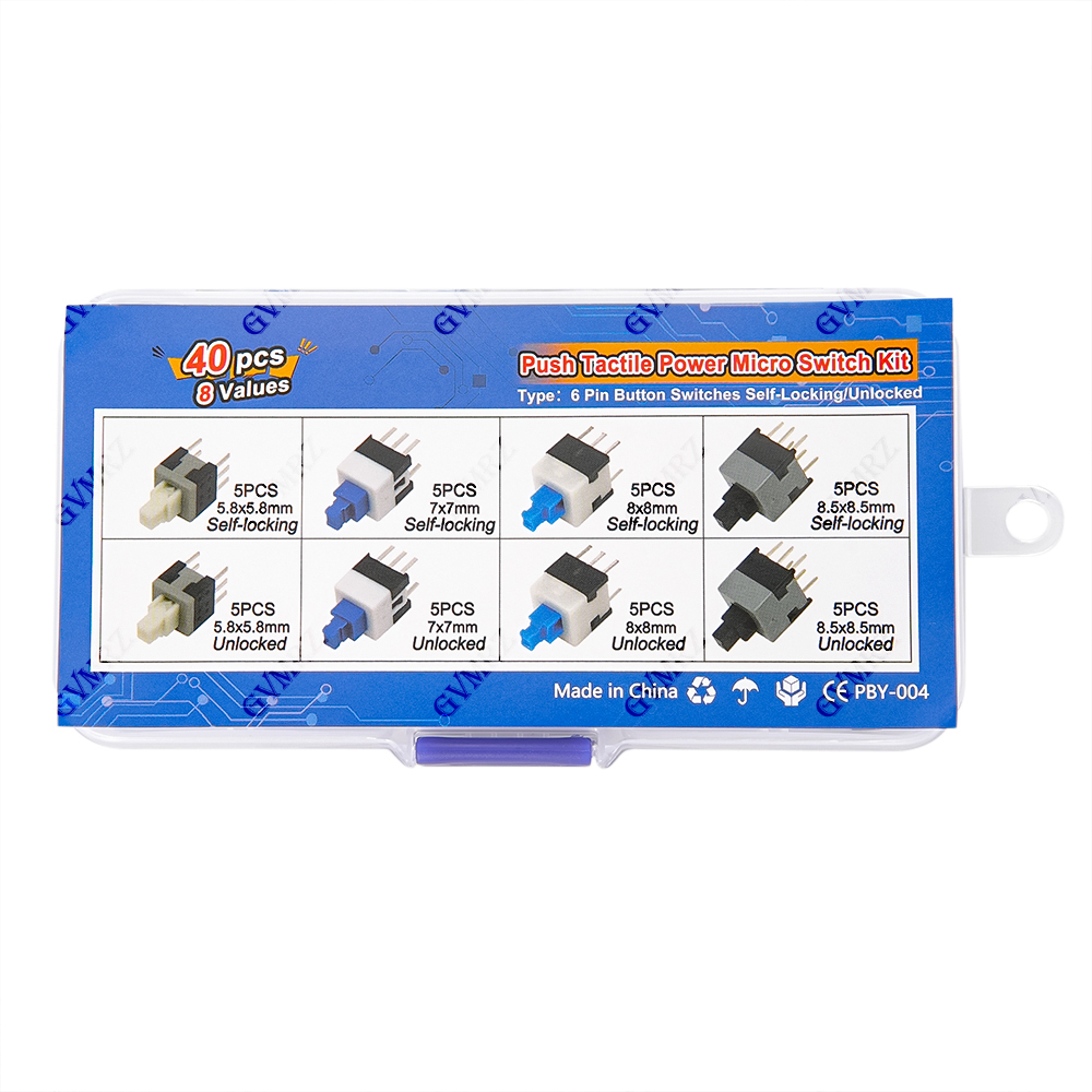 40PCS 8Values Push Tactile Mic - đánh giá và giá Diy Electronics Project Kit