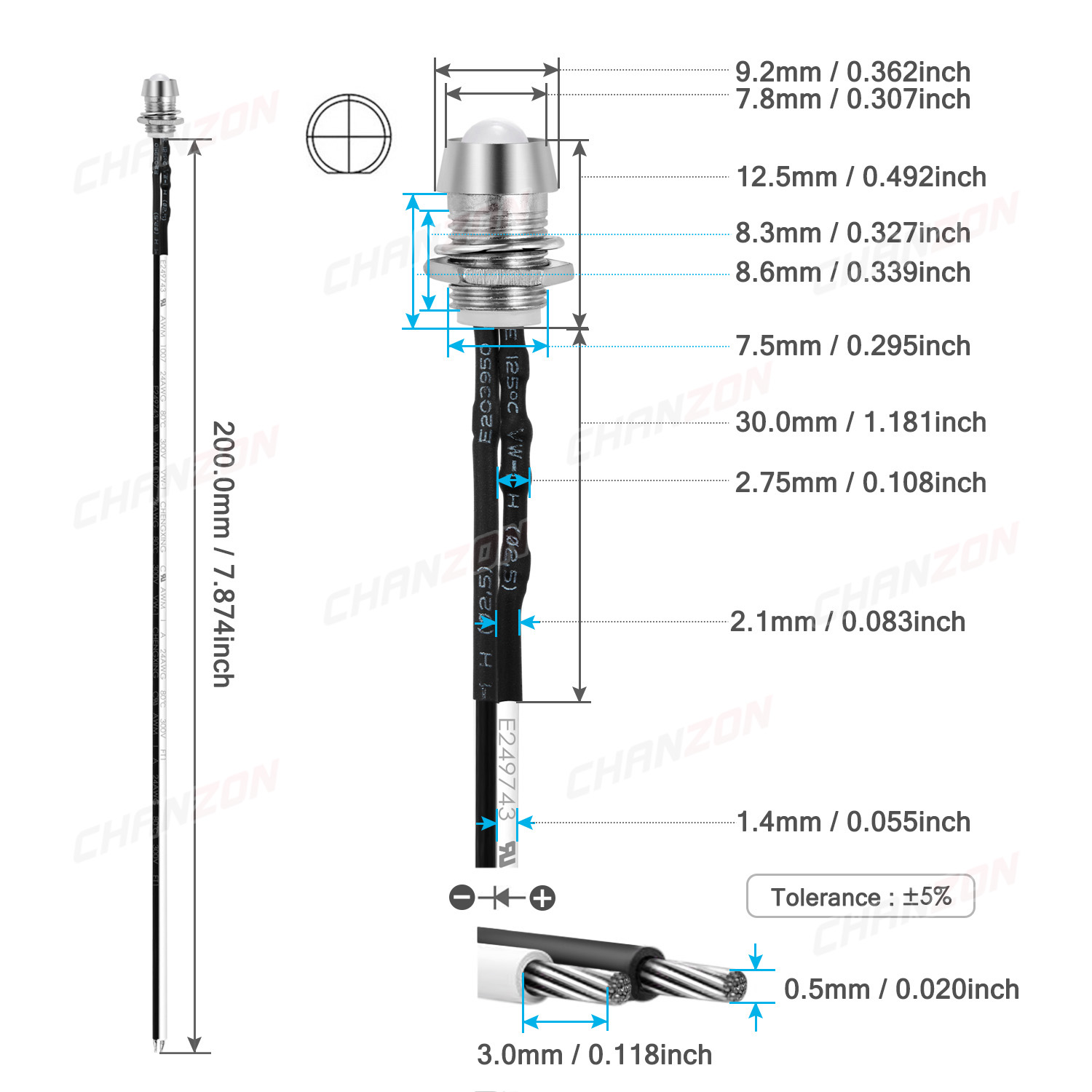 5mm Prewired LED Kit 12V Diffu - đánh giá và giá Diy Electronics Holder