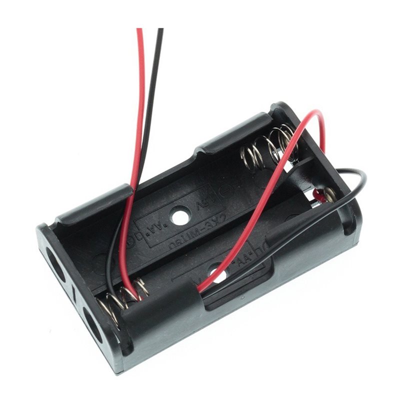 AAAEL-100Pcs 2AA Battery Case  - đánh giá và giá Diy Electronics Holder