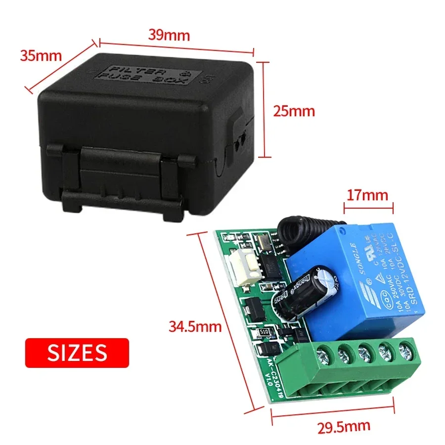 DC 12V Remote Control Smart Sw - đánh giá và giá Rf 433Mhz Module