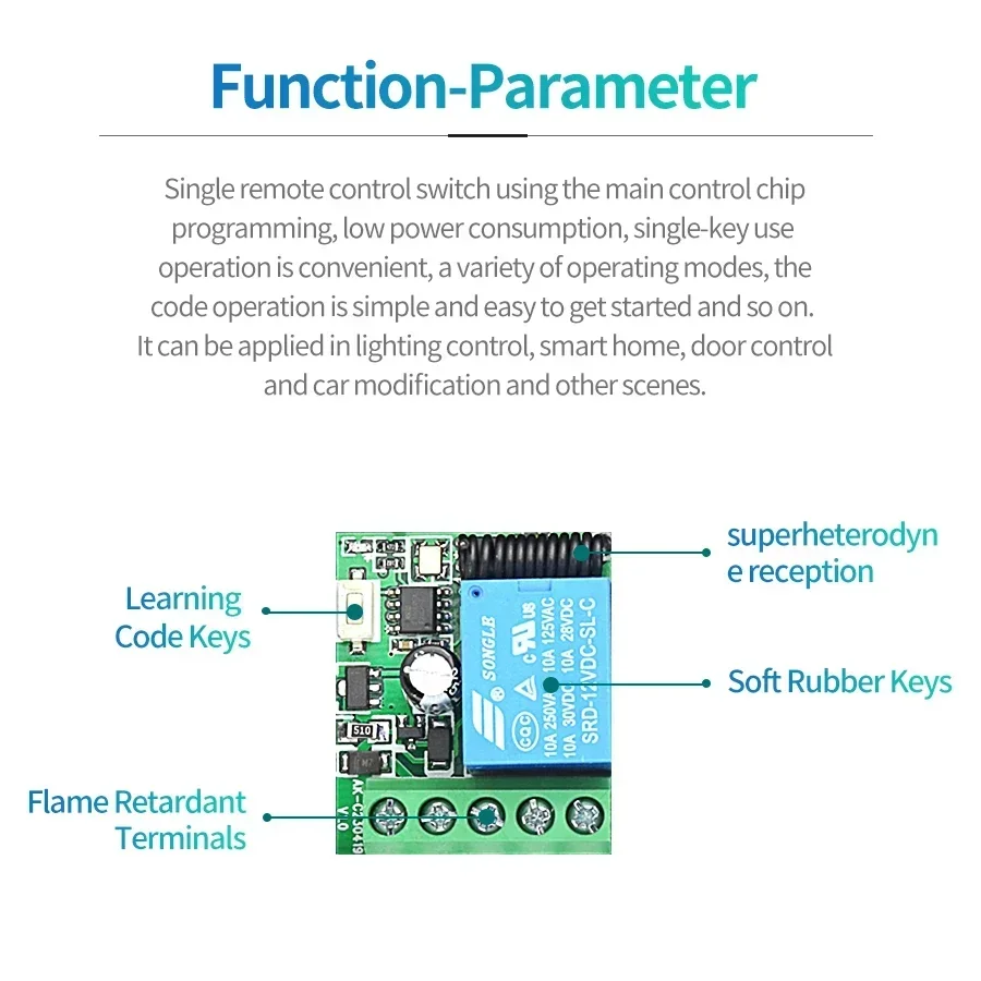 DC 12V Remote Control Smart Sw - đánh giá và giá Rf 433Mhz Module