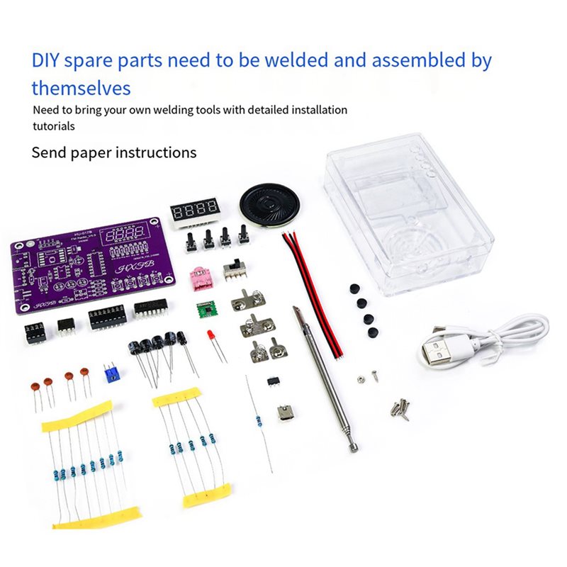 B49C 2X New HU-017B DIY FM Rad - đánh giá và giá Diy Electronics Project Kit