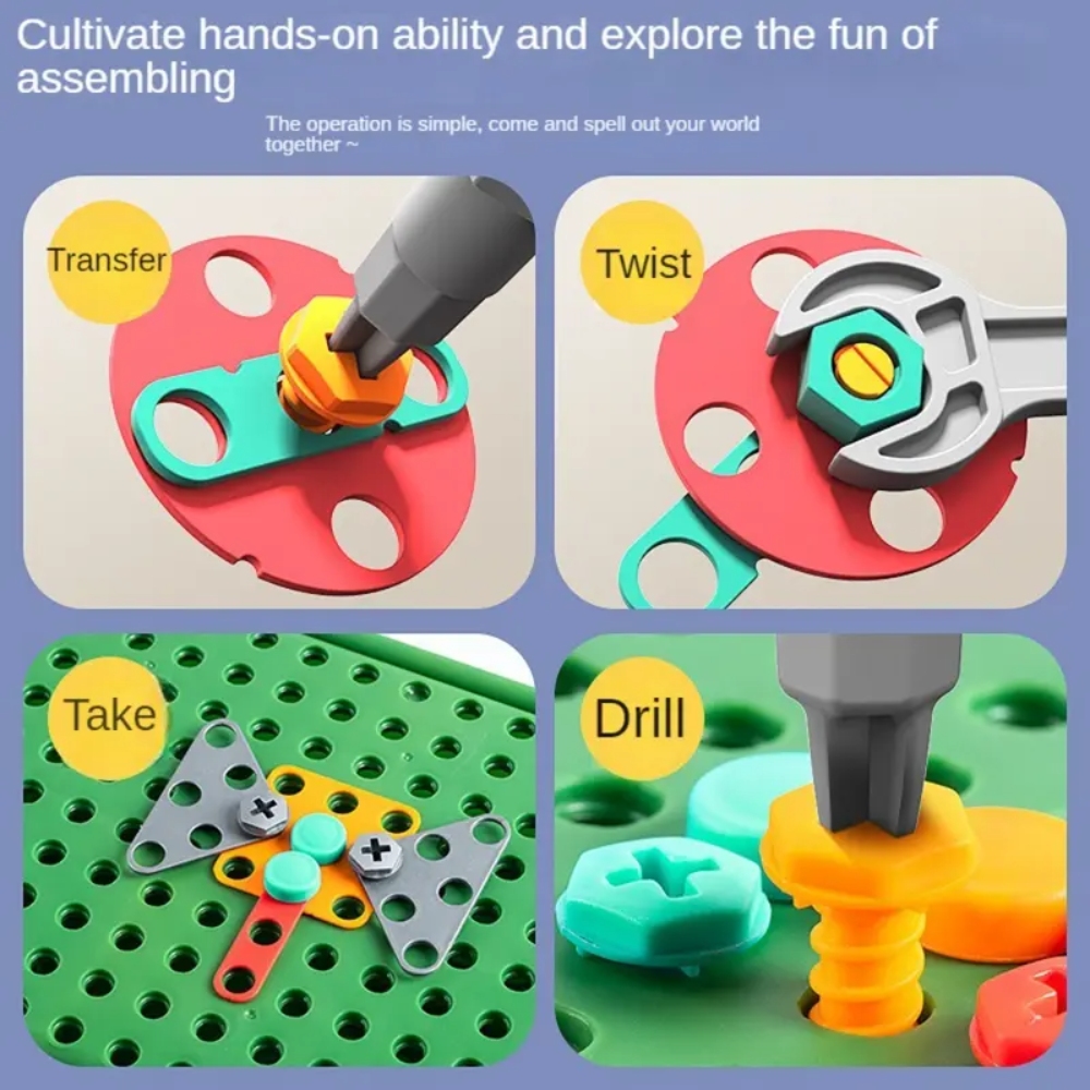 450Pcs Kids STEM Drill Set Cre - đánh giá và giá Diy Electronics For Beginners