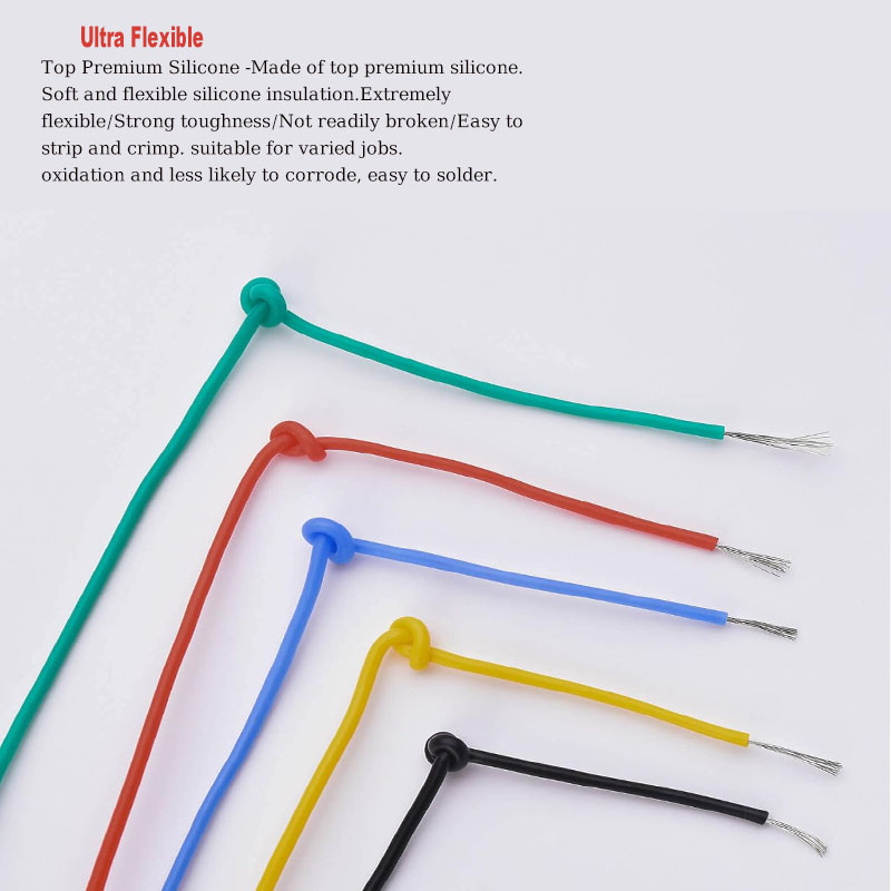 Soft Silicone Wire Kit 16awg 1 - đánh giá và giá Diy Electronics Project Kit