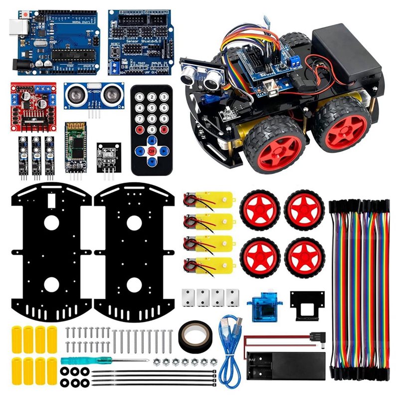 WOWFU-4WD Smart Robot Car Kit  - đánh giá và giá Arduino Uno Starter Kit