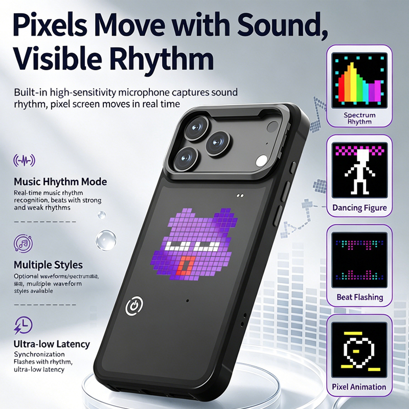 DIY LED Pixel Phone Case Anima - đánh giá và giá Diy Electronics Tpu