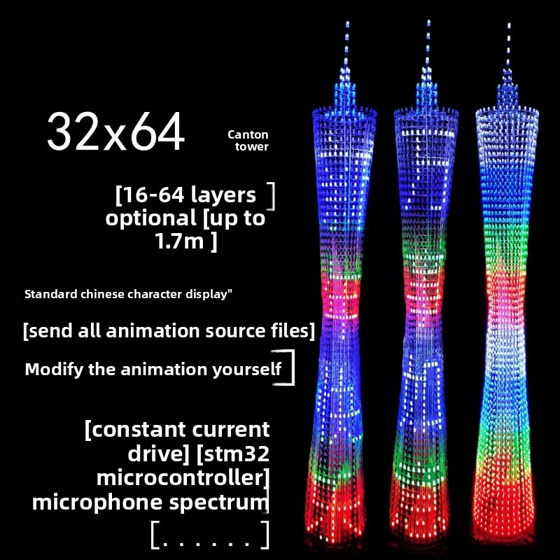 64 Layers Canton Tower DIY Ele - đánh giá và giá Diy Electronics Project Kit