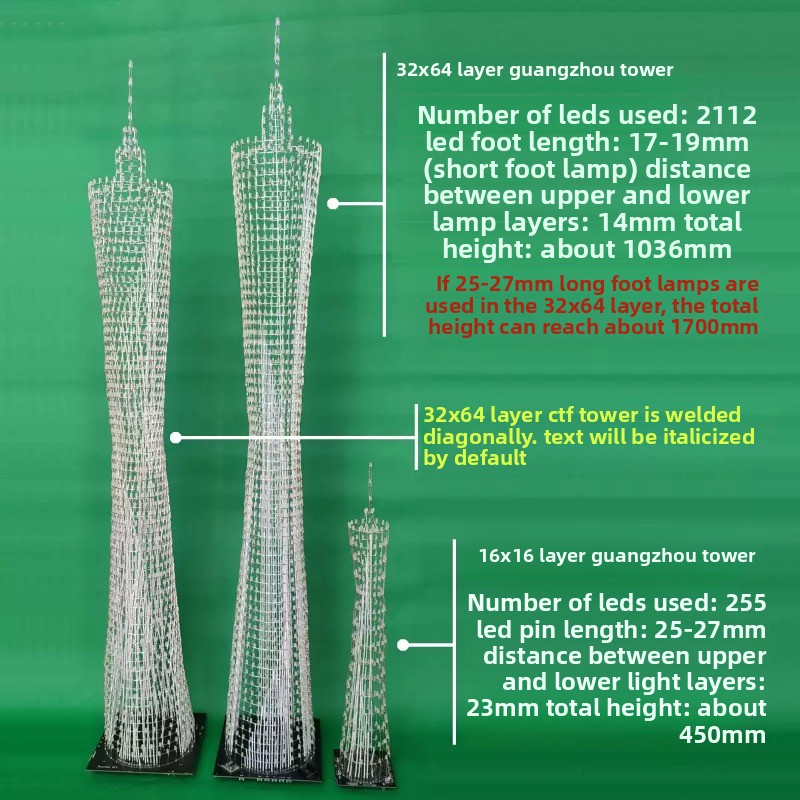 64 Layers Canton Tower DIY Ele - đánh giá và giá Diy Electronics Project Kit