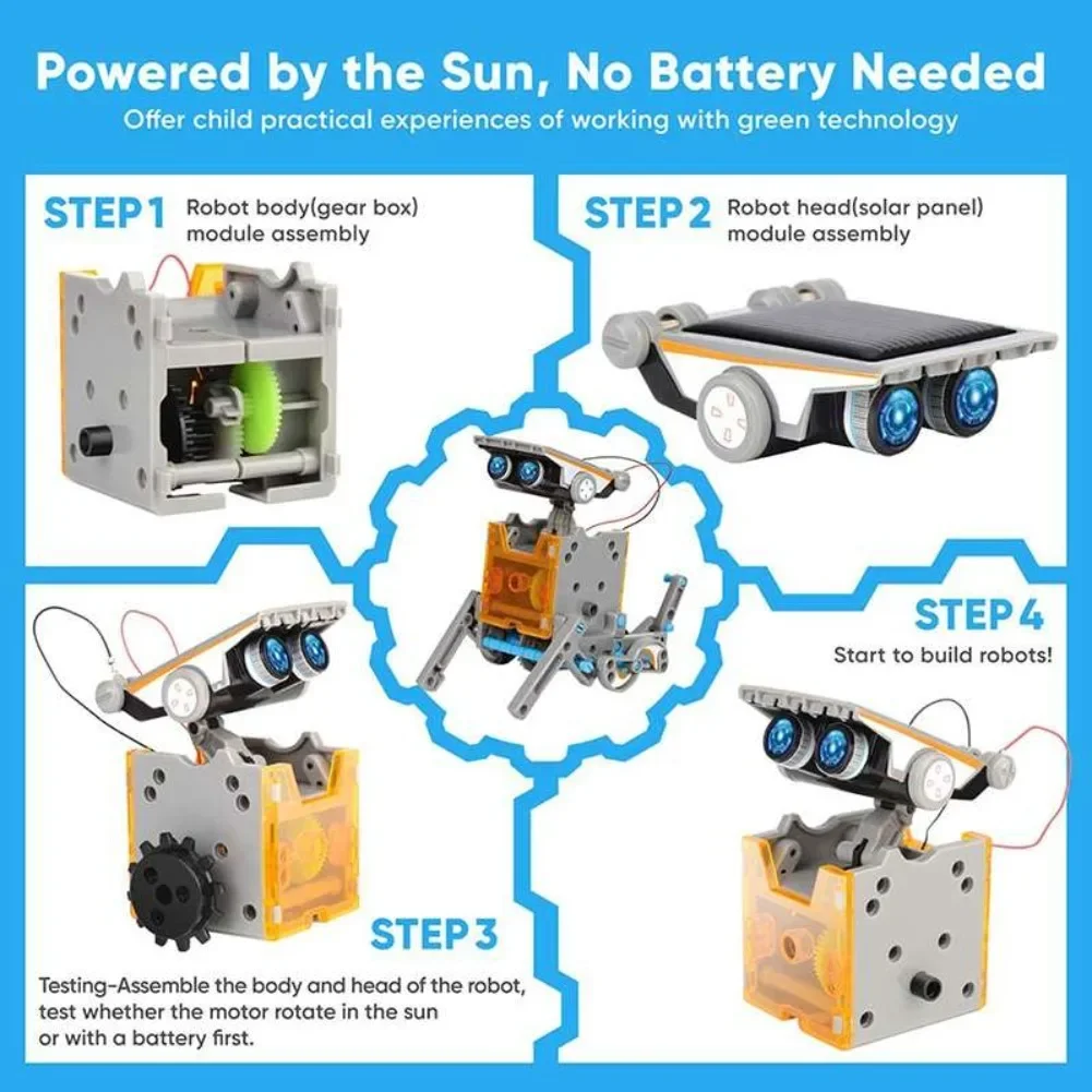 13 in 1 Solar Powered Robot Sc - đánh giá và giá Diy Electronics For Beginners