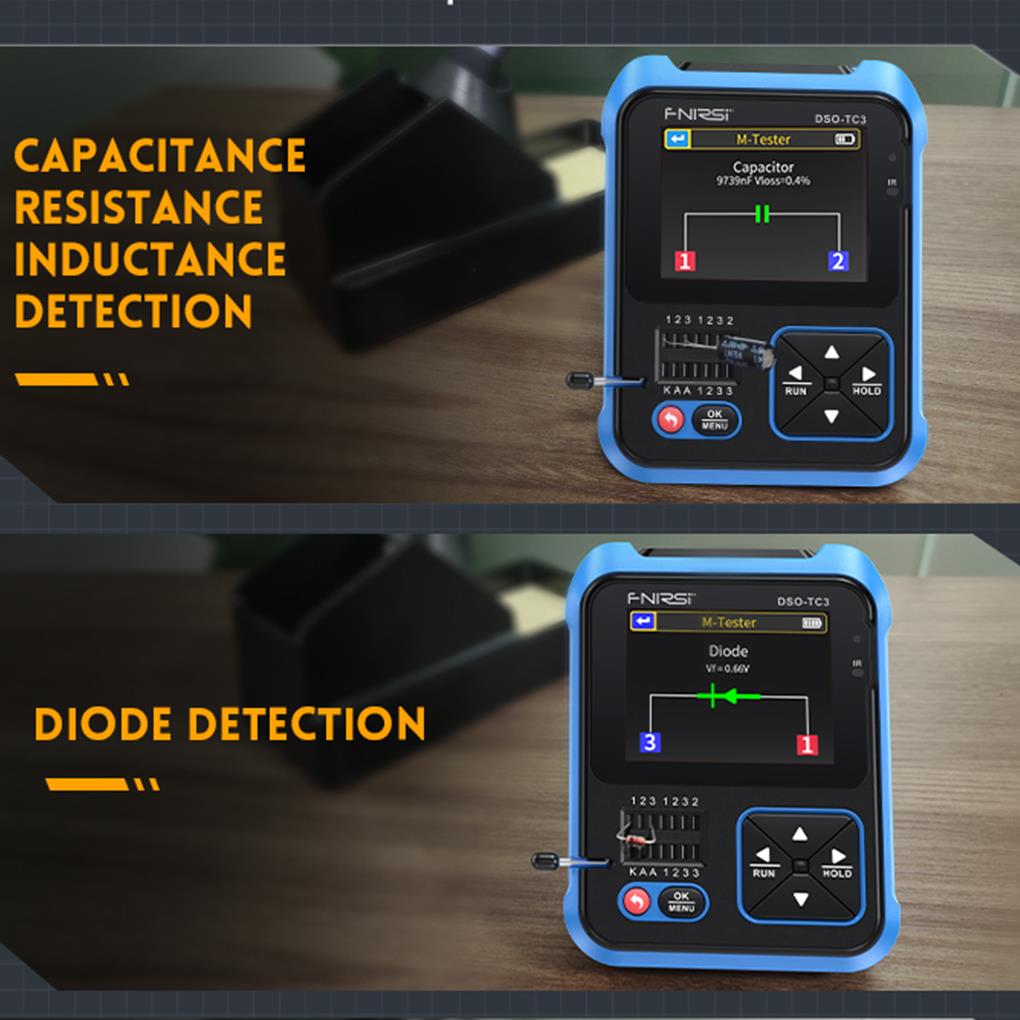 FNIRSI DSO-TC3 3in1 Mini Handh - đánh giá và giá Oscilloscope Dso Mini